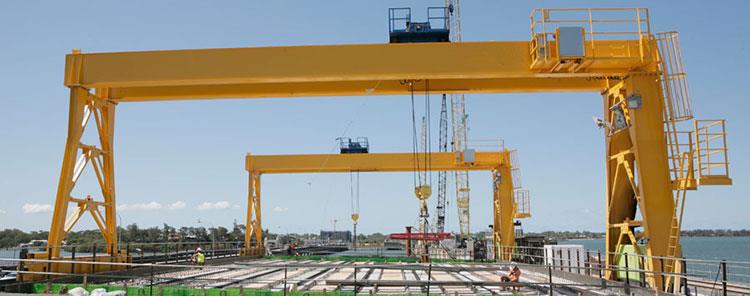 dBoxタイプ二重桁電動トロリーガントリークレーン、10T、20T、50T、CE、SGS、ISO認定 Box Type Double Girder Electric Trolley Gantry Crane,10T,20T,50T,with CE,SGS,ISO Certified