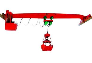 グラバー付きシングルガーダーオーバーヘッドクレーン